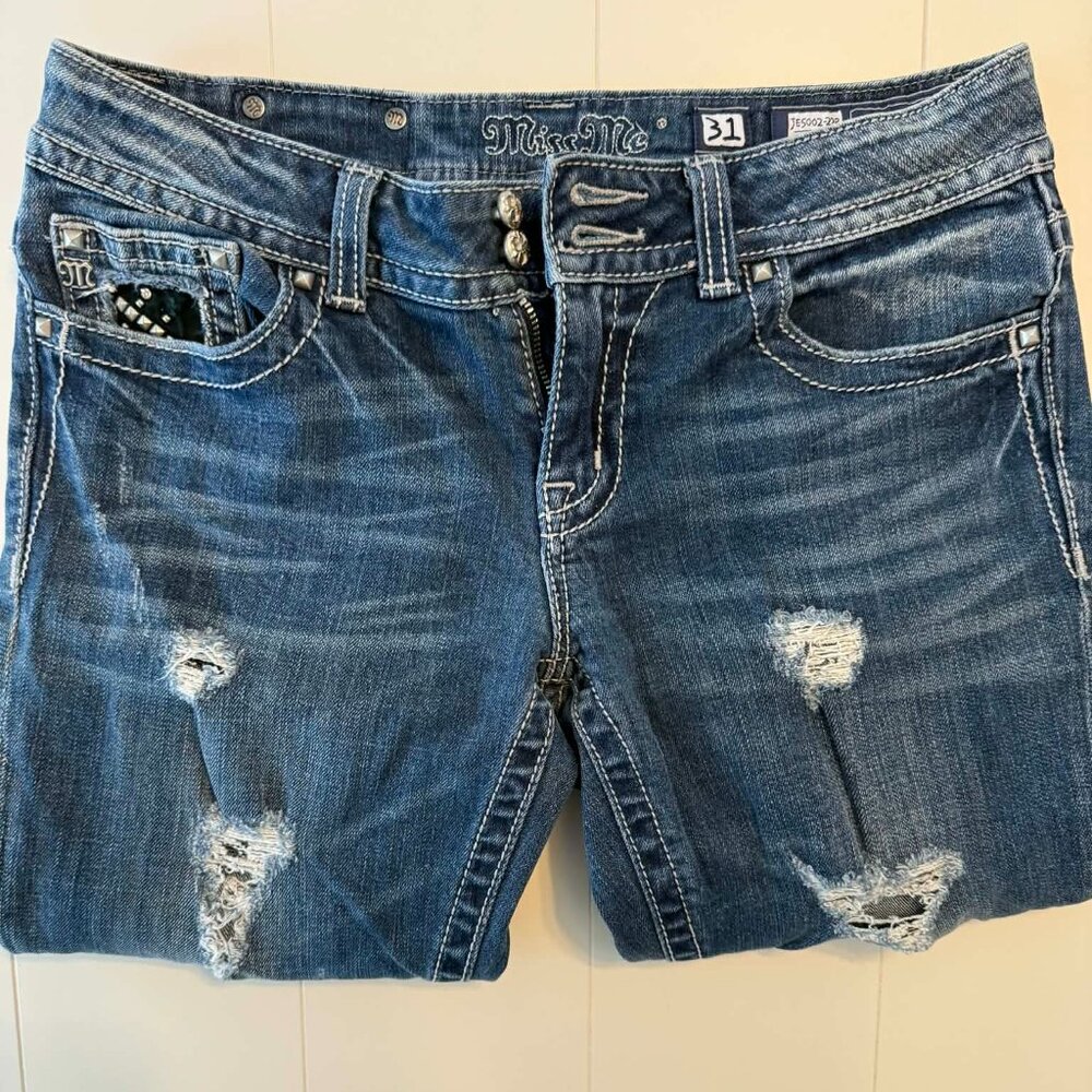 Miss Me Bootcut Jeans | Size 29R | 31” Inseam | Embellished Western Denim | JES - Picture 5 of 10